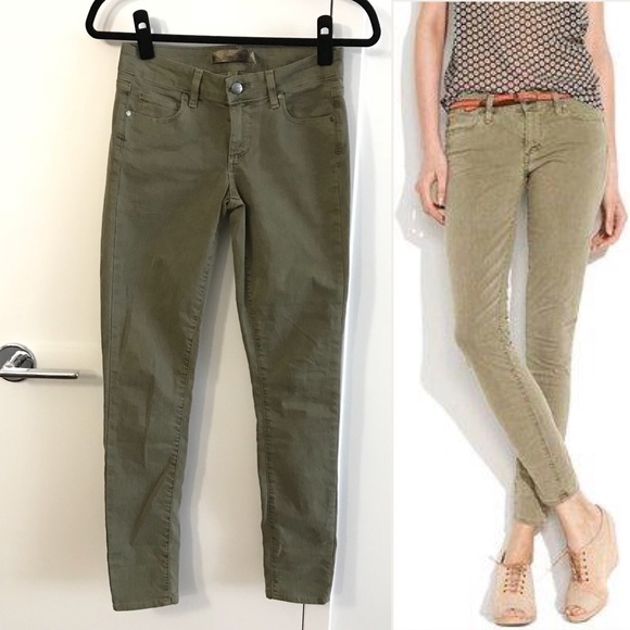 PAIGE Denim - Paige Premium Denim Verdugo Jeggings - Crete Olive